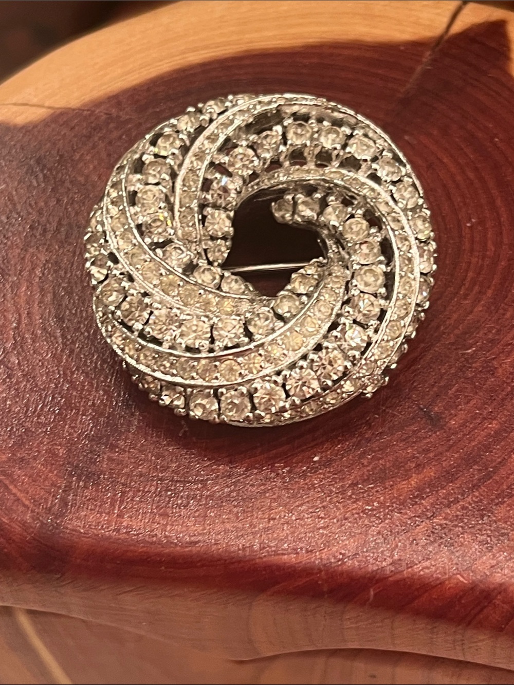 Panetta signed Crystal Brooch